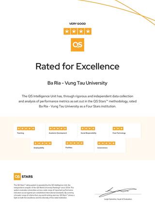 Trường Đại học Bà Rịa – Vũng Tàu đạt chuẩn chất lượng 4 sao quốc tế