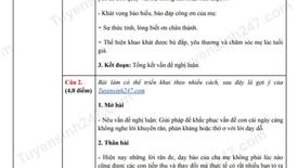Đề thi và đáp án môn Ngữ văn tuyển sinh lớp 10 năm 2025 tỉnh Bình Dương