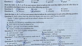 Đáp án môn Tiếng Anh thi vào lớp 10 tại Hà Nội năm 2025