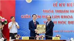 ĐH Duy Tân ký kết Thỏa thuận Hợp tác với Viện Hàn lâm Khoa học Xã hội Việt Nam