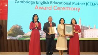 Trường đầu tiên ở Đông Nam bộ đạt chứng nhận Cambridge English Educational Partner
