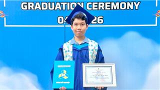 Tốt nghiệp sớm loại xuất sắc, nam sinh mang nghiên cứu y tế số ra quốc tế