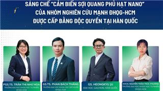 Sáng chế do Nhóm Nghiên cứu mạnh ĐHQG-HCM thực hiện được cấp bằng độc quyền tại Hàn Quốc