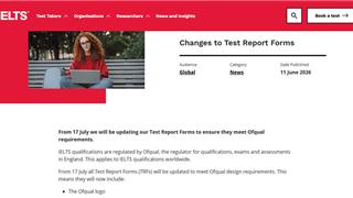 Mẫu chứng chỉ IELTS sẽ có thay đổi trên toàn cầu từ ngày 17/7/2026