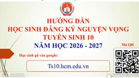 Sở GD-ĐT TP.HCM hướng dẫn đăng ký nguyện vọng lớp 10 chính xác