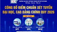 Trường ĐH Sư phạm TPHCM công bố điểm chuẩn năm 2026: Nhiều ngành điểm chuẩn trên 29