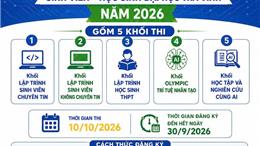 Đại học Trà Vinh tổ chức cuộc thi Olympic Tin học và Trí tuệ nhân tạo năm 2026