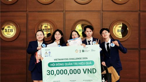 SV Bách khoa TP.HCM đoạt Quán quân ESG 2026 phía Nam: Cuộc chơi không còn là chuyện riêng của khối kinh tế