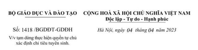 Một số trường ĐH bị tước quyền xác định chỉ tiêu vì tuyển vượt quy định