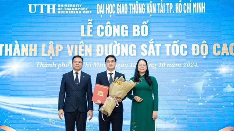 Thành lập Viện Đường sắt tốc độ cao trong trường đại học