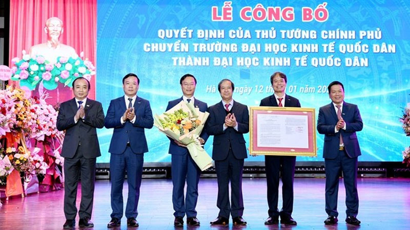 Trường Đại học Kinh tế Quốc dân chuyển thành Đại học Kinh tế Quốc dân