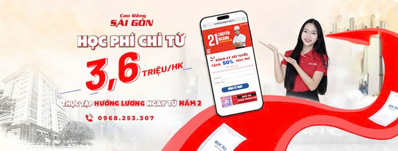 Học tại Cao đẳng Sài Gòn: Giải tỏa nhiều nỗi lo cho thí sinh