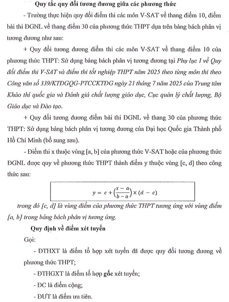 Trường ĐH Sài Gòn công bố điểm sàn và 4 ngành không xét tuyển điểm thi ĐGNL