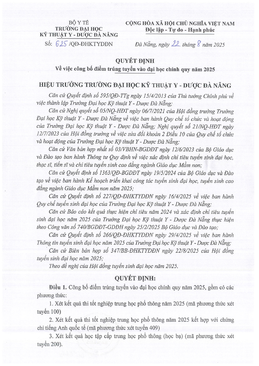 Trường Đại học Kỹ thuật Y - Dược Đà Nẵng