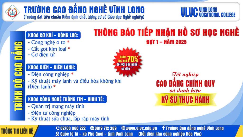 Trường Cao đẳng nghề Vĩnh Long