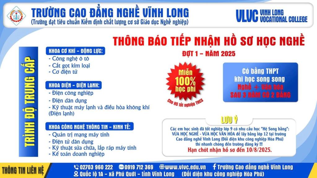 Trường Cao đẳng nghề Vĩnh Long