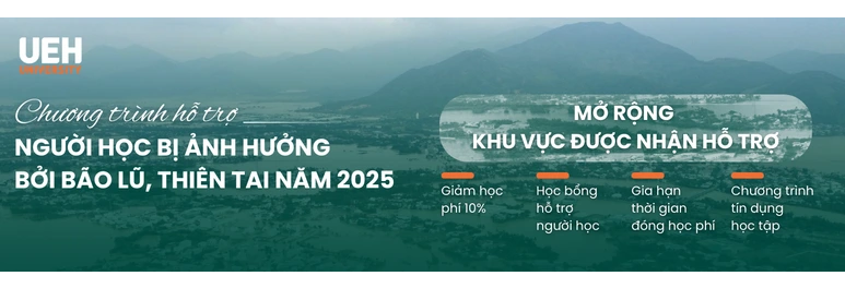Giảm học phí sinh viên và nhiều hoạt động hướng về đồng bào vùng bão lũ