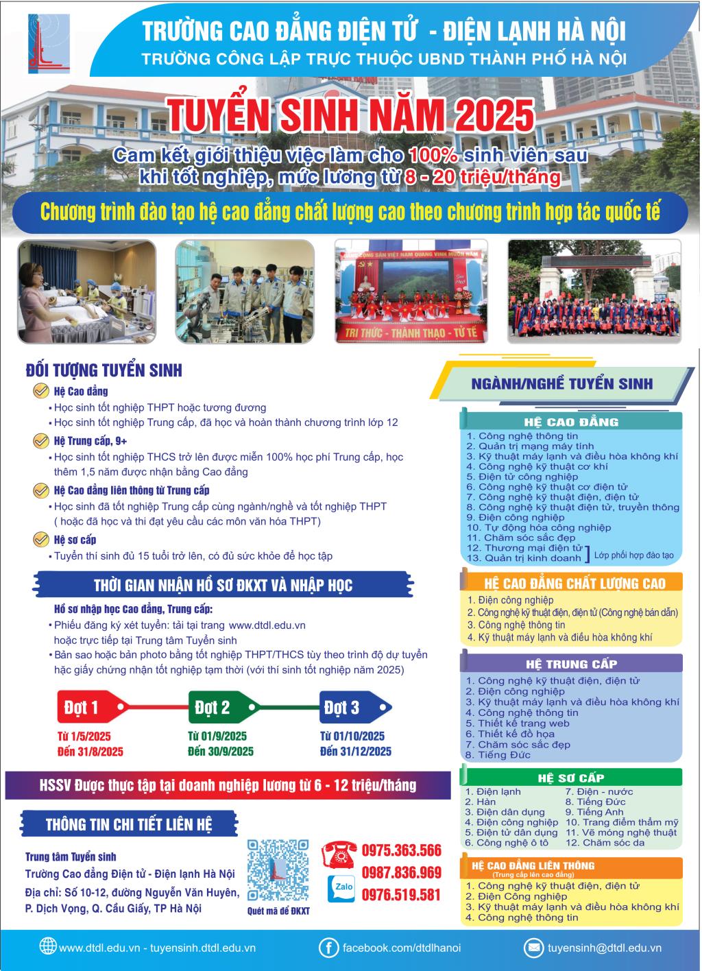 Trường Cao đẳng Điện tử - Điện lạnh Hà Nội