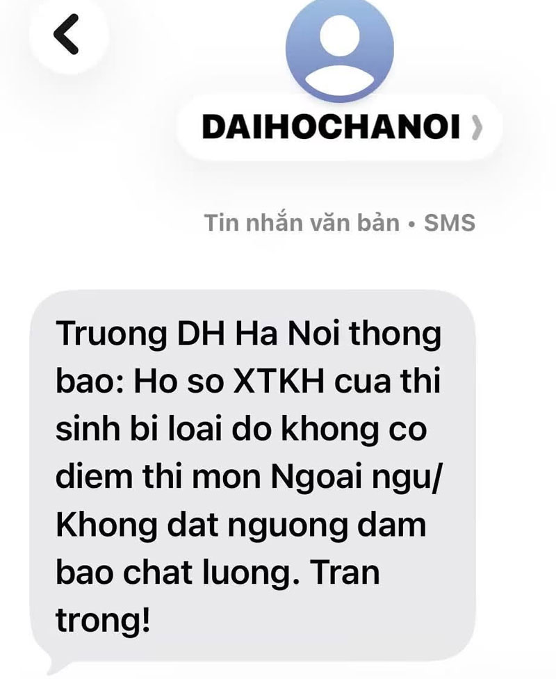 Trường đại học Hà Nội loại bỏ hồ sơ thí sinh có IELTS nhưng bỏ thi tốt nghiệp tiếng Anh